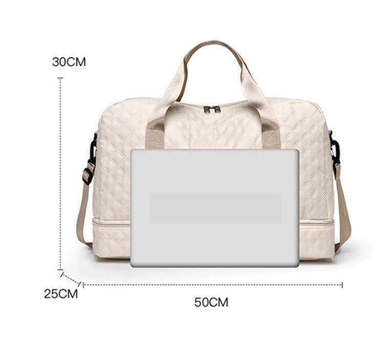 Дорожня сумка з відсіком для взуття ZuoManNi водонепроникна 50x25x30 см М'ятний (М2900331) - фото 2