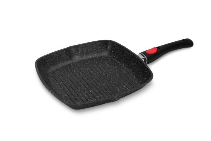 Сковорода-гриль Edenberg 28 см с крышкой/мраморным покрытием/съемной ручкой (EB-8130)