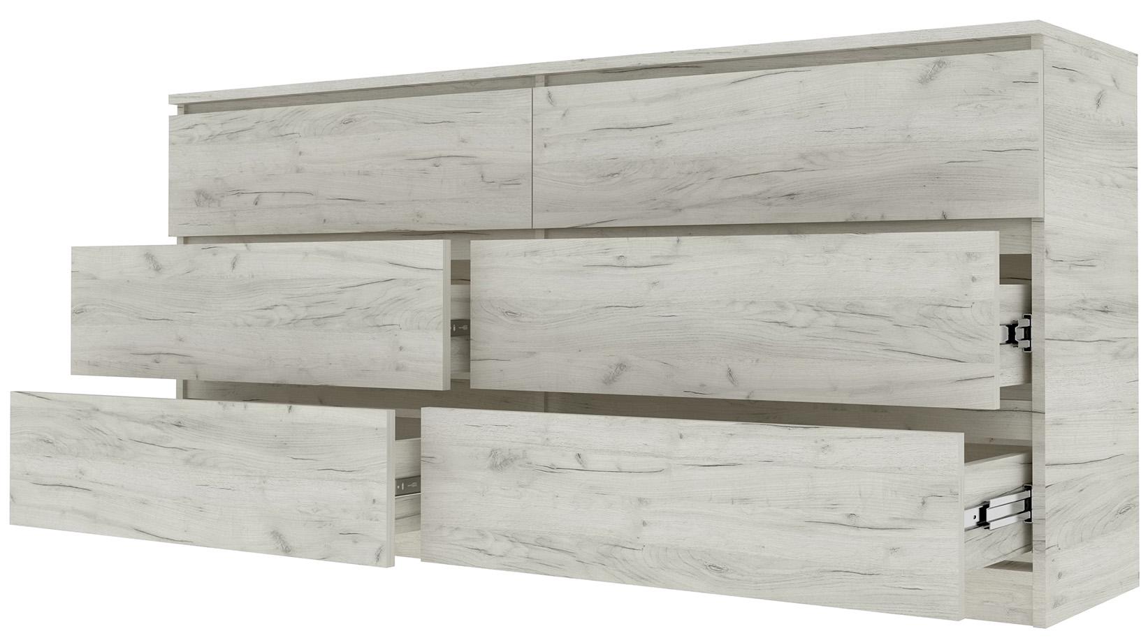 Комод Мастер Форм Брайт 1500х376х730 мм Дуб крафт белый (07842) - фото 2 Комод Мастер Форм Брайт 1500х376х730 мм Дуб крафт белый (07842) - фото 2