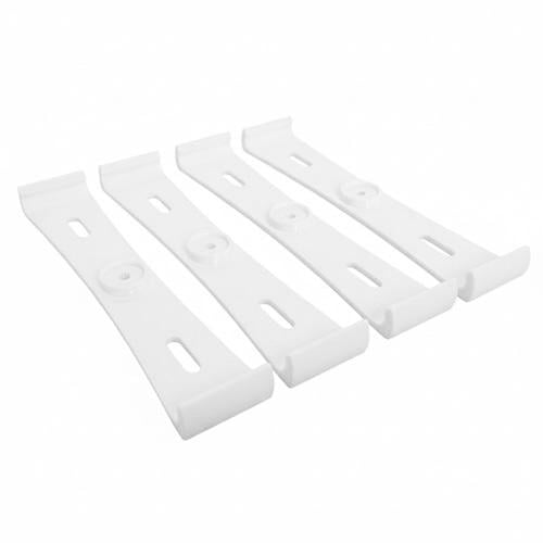 Держатель номера бескорпусный пластиковый Белый