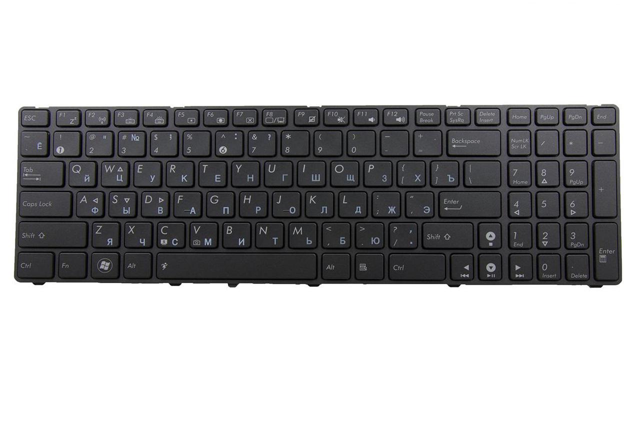 Клавиатура для ноутбука Asus N61 N61VN SG с подсветкой клавиш матовая (04GNV32KRU00)