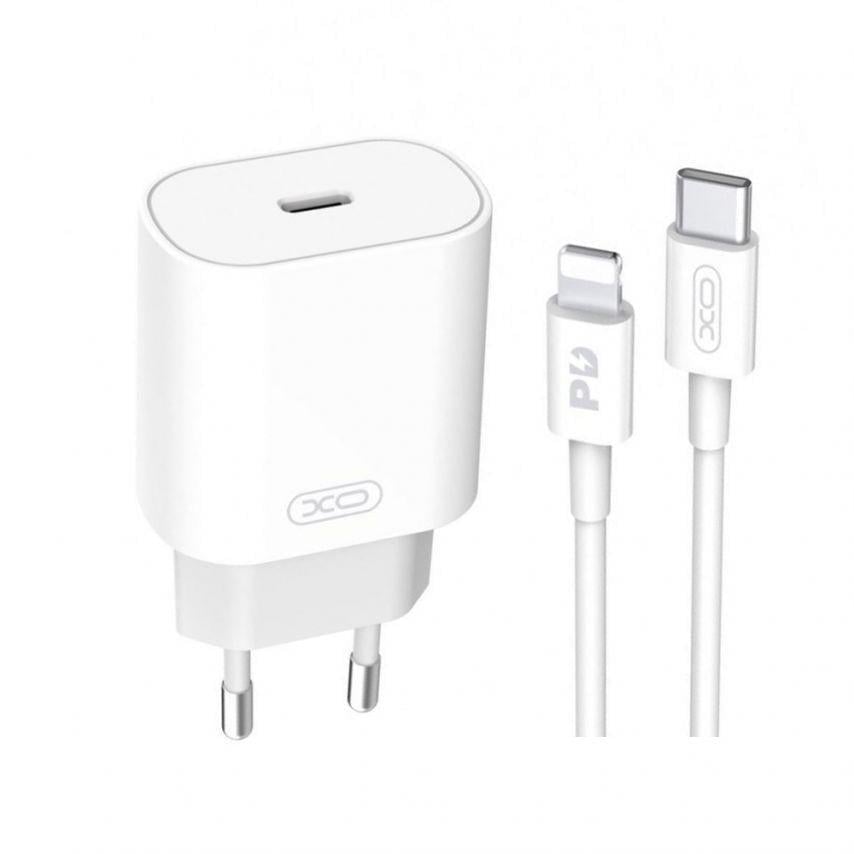 Зарядное устройство для Xo L91 PD_25W/Data Cable Type-C to Lightning White
