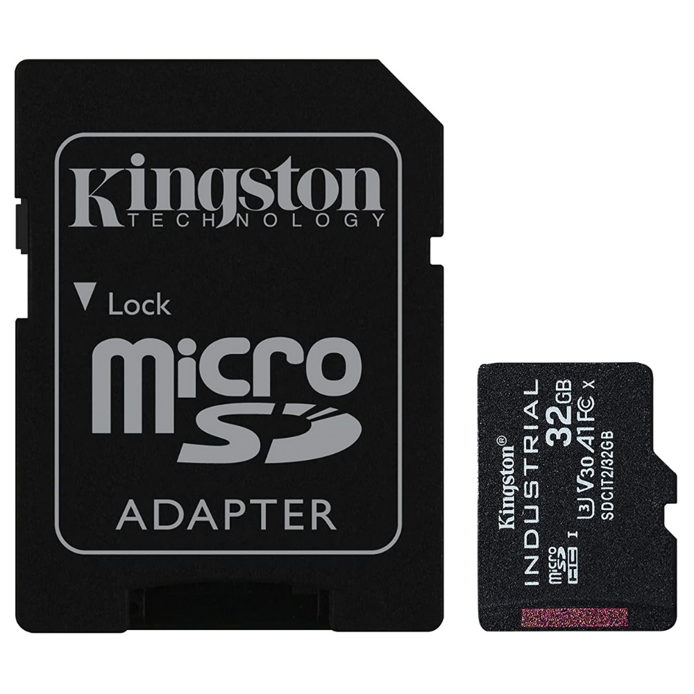 Карта памяти Kingston SDCIT2 32 Gb 32Гб Industrial C10 A1 pSLC с адаптером (562957)