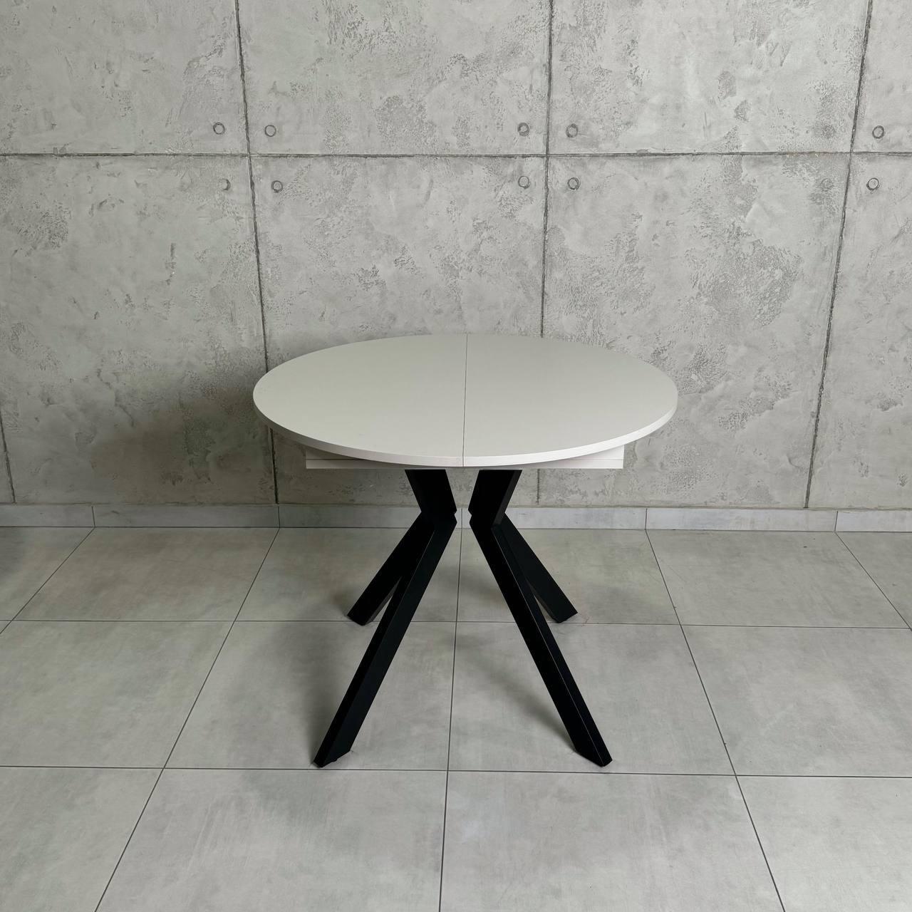 Стол кухонный раздвижной PARKER D1100 Кашемир/Черный мат (УТП026645)