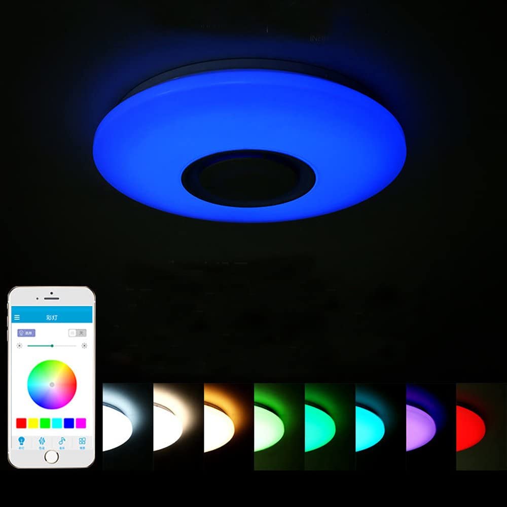 Світильник світлодіодний Leds TSM LED Ceiling 40см RGB з Bluetooth динаміком - фото 9