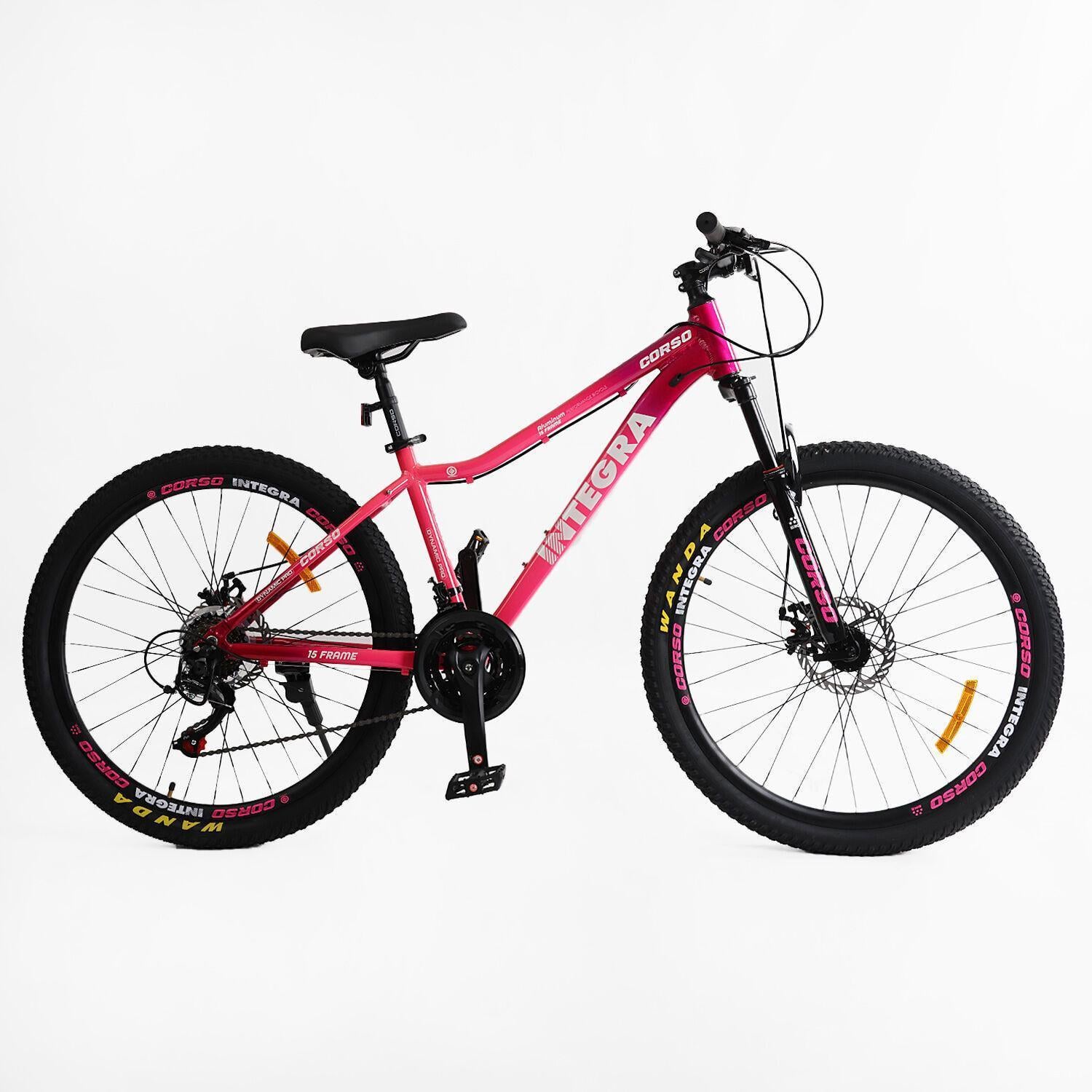 Велосипед горный алюминиевый Corso Integra 26"/15" Розовый (1209803905)