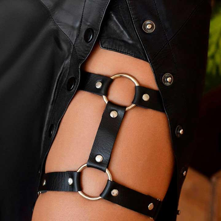 Підв'язка для стегна One size Коричневий (K0596-2) - фото 2 Підв'язка для стегна One size Коричневий (K0596-2) - фото 2