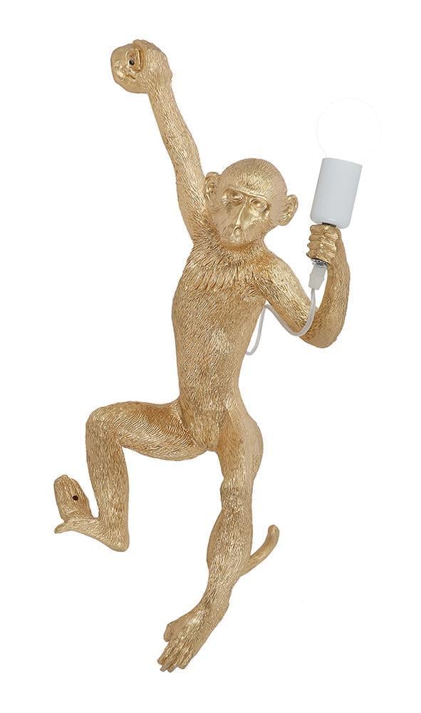 Світильник настінний декоративний Light House LS-18082DL GD Мавпочка лівий Золотий