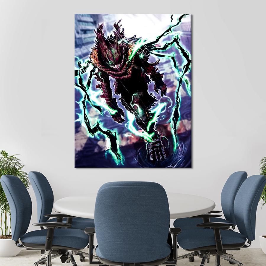 Настенний декор Изуку Мидория из аниме Моя геройская академия 80x60 см (YA-127)