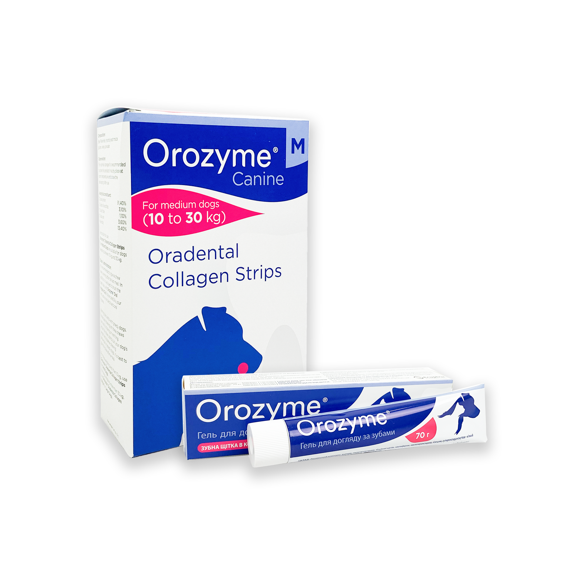 Набор для ухода за пастью животных Гель Orozyme для зубов и десен 70 г/Жевательные полоски Orozyme M (38065211) Набор для ухода за пастью животных Гель Orozyme для зубов и десен 70 г/Жевательные полоски Orozyme M (38065211)
