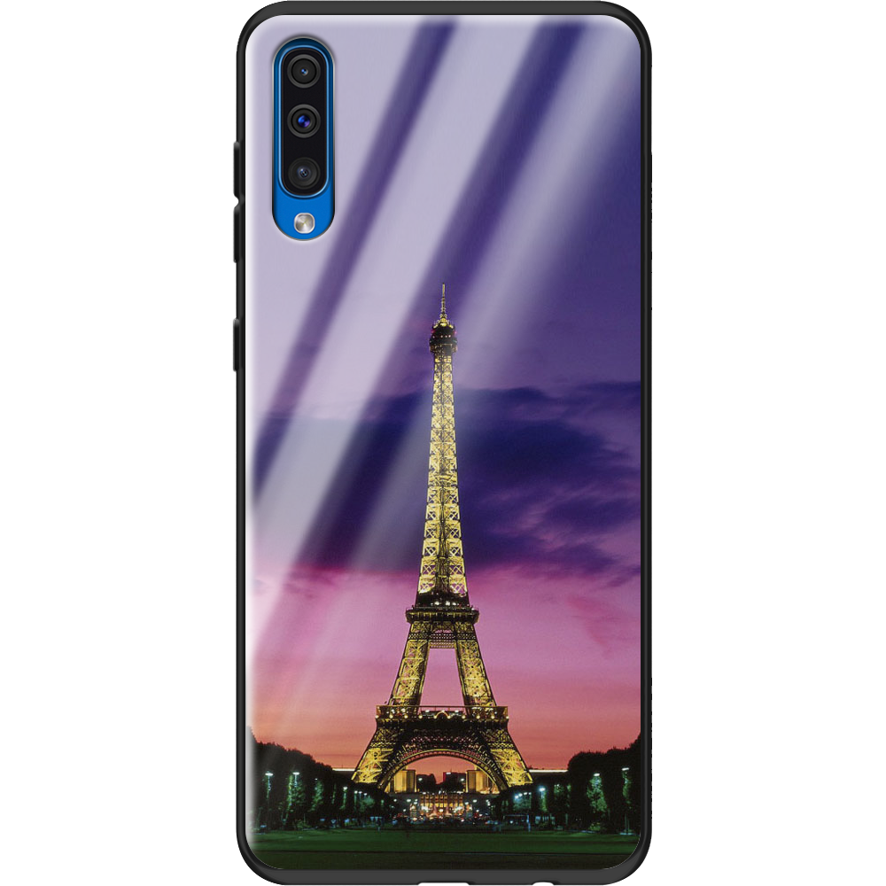 Чохол Boxface Samsung A505 Galaxy A50 Опівночі в Парижі Чорний силікон зі склом (36417-up964-37739)