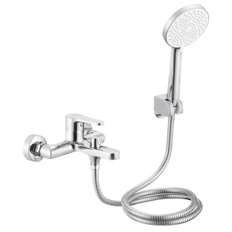Смеситель латунный для ванны Lidz Astra 006 с душевым гарнитуром k35 Chrome (LDAST006CRM48087)
