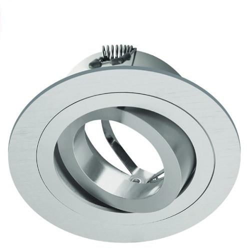 Светильник точечный GTV MORENA OP-OPROK1-80 круглый алюминий Серебро