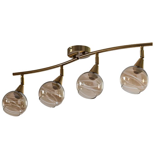 Люстра Svet на четыре поворотных плафона под лампы Е14 Коричневый (C40-4 CP)