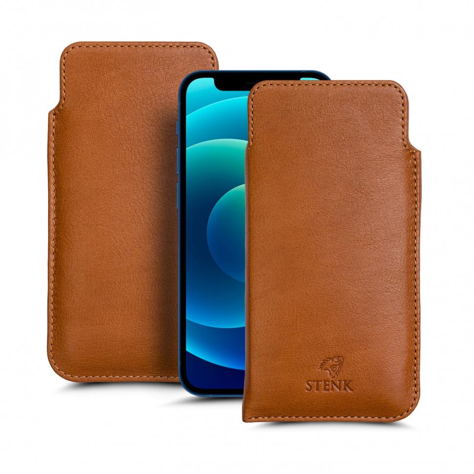 Футляр Stenk Elegance для Apple iPhone 12 Коричневий (67372)