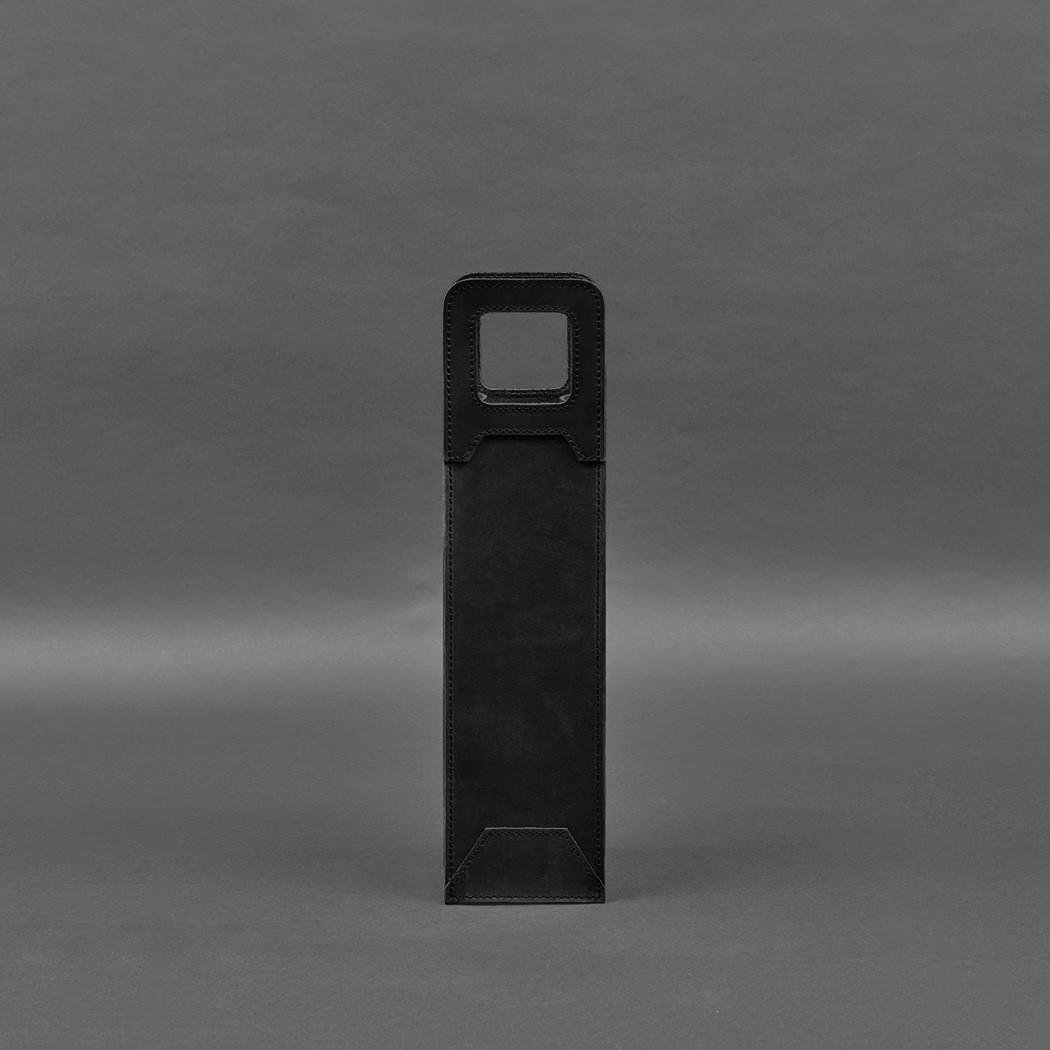 Чехол кожаный для вина 2.0 Crazy Horse Черный (A-027940) - фото 6 Чехол кожаный для вина 2.0 Crazy Horse Черный (A-027940) - фото 6