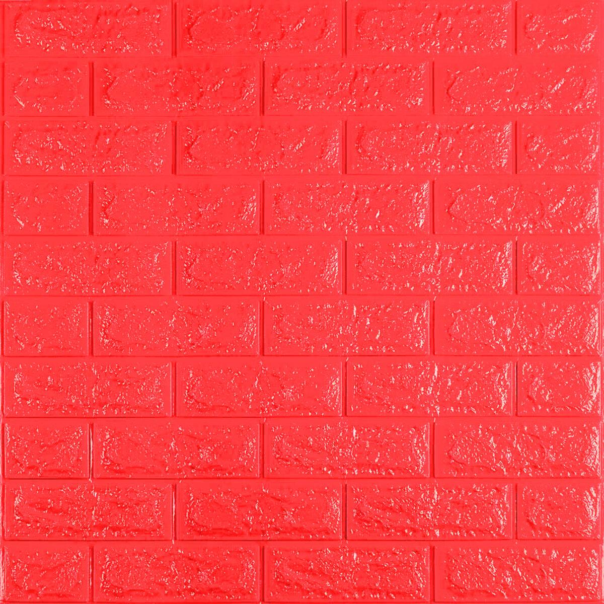 3D-панель самоклеящаяся Кирпич 700х770х7 мм Красный (SW-00000054)