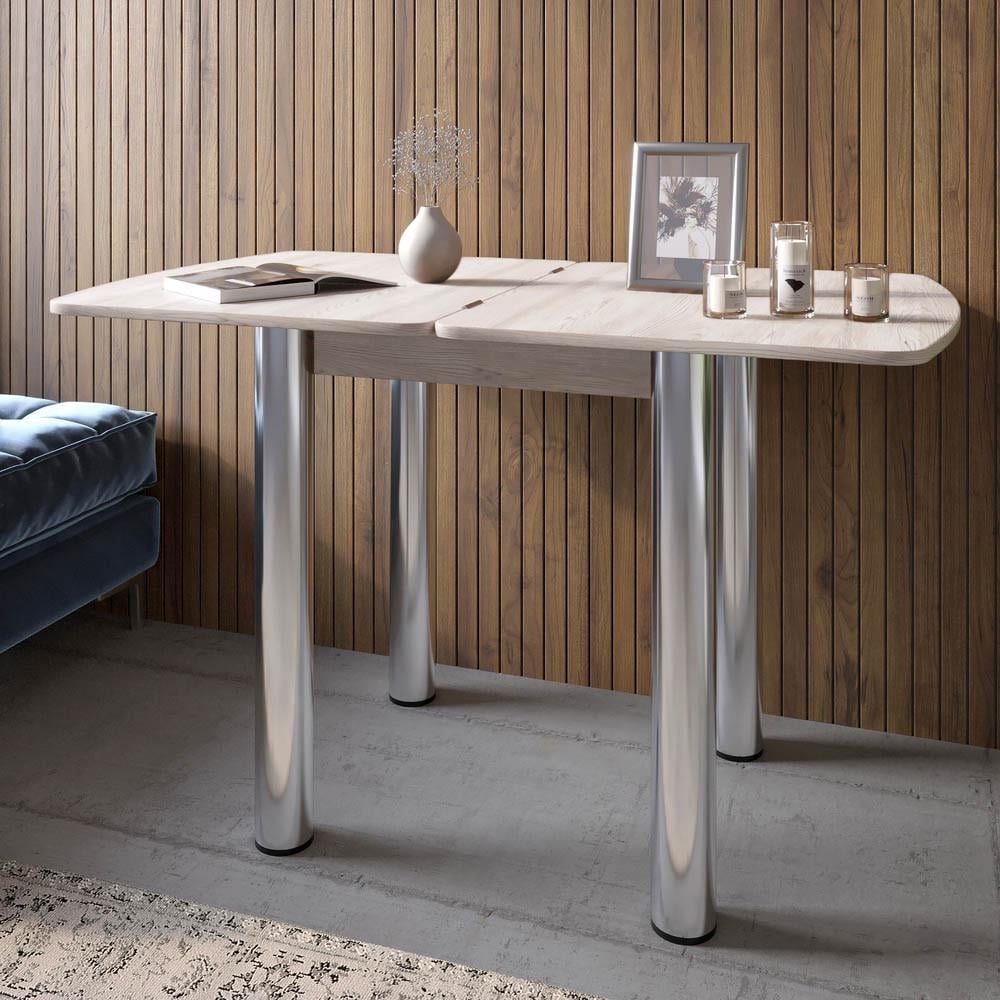 Обеденный стол раскладной LION Нота Мини 60x70/70x120 см Самоа дымчатый (LION-041302)