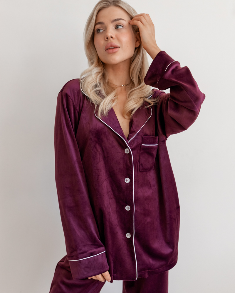 Пижама женская Модельер 7622 р. 42 Бордовый (14070) - фото 2 Пижама женская Модельер 7622 р. 42 Бордовый (14070) - фото 2