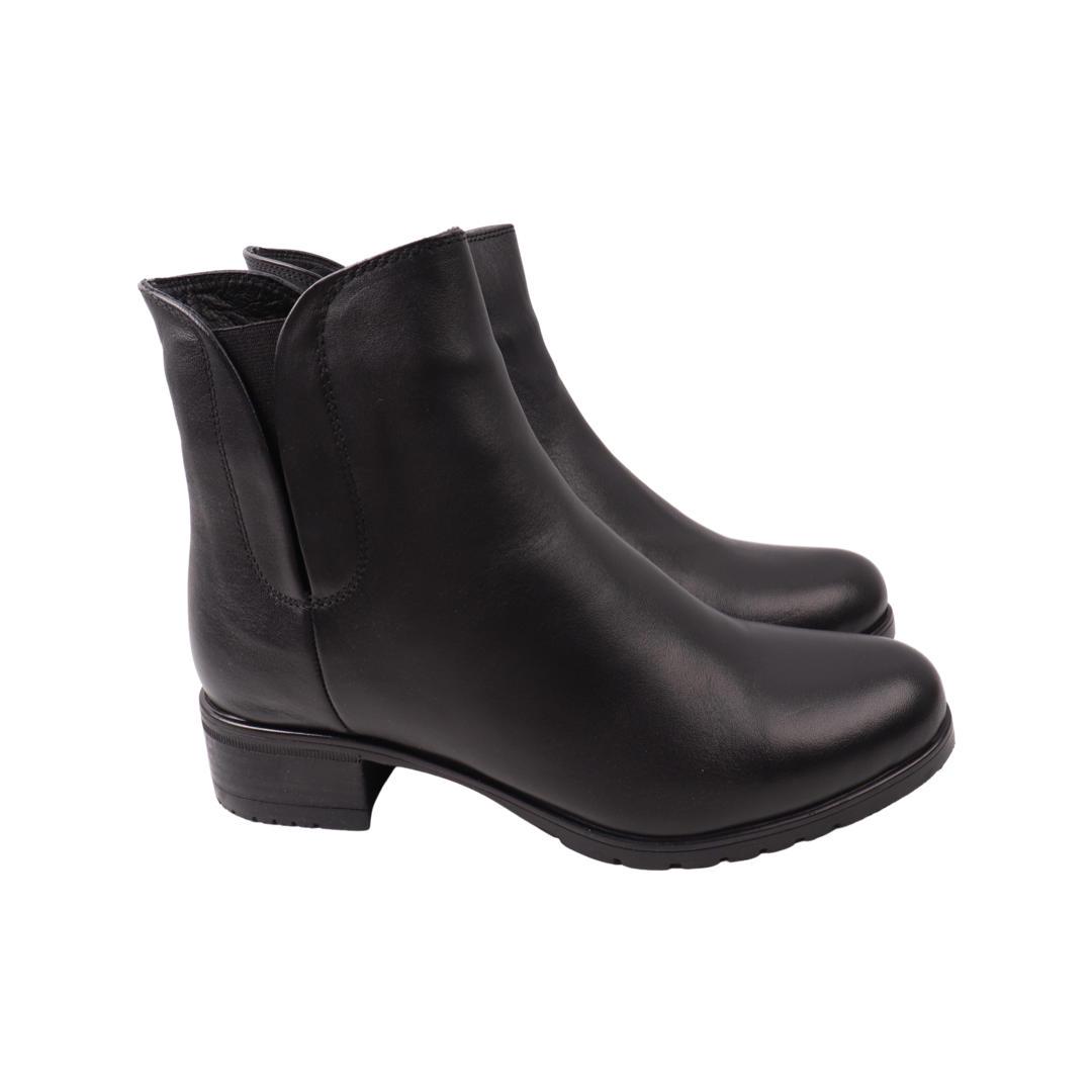 Ботинки женские New Diamond из кожи р. 37 Черный (6-9/22ZHC)