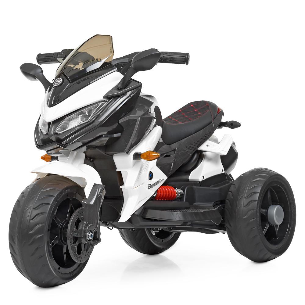 Детский электромотоцикл Bambi M 4274EL 70W 3-х колесный Белый