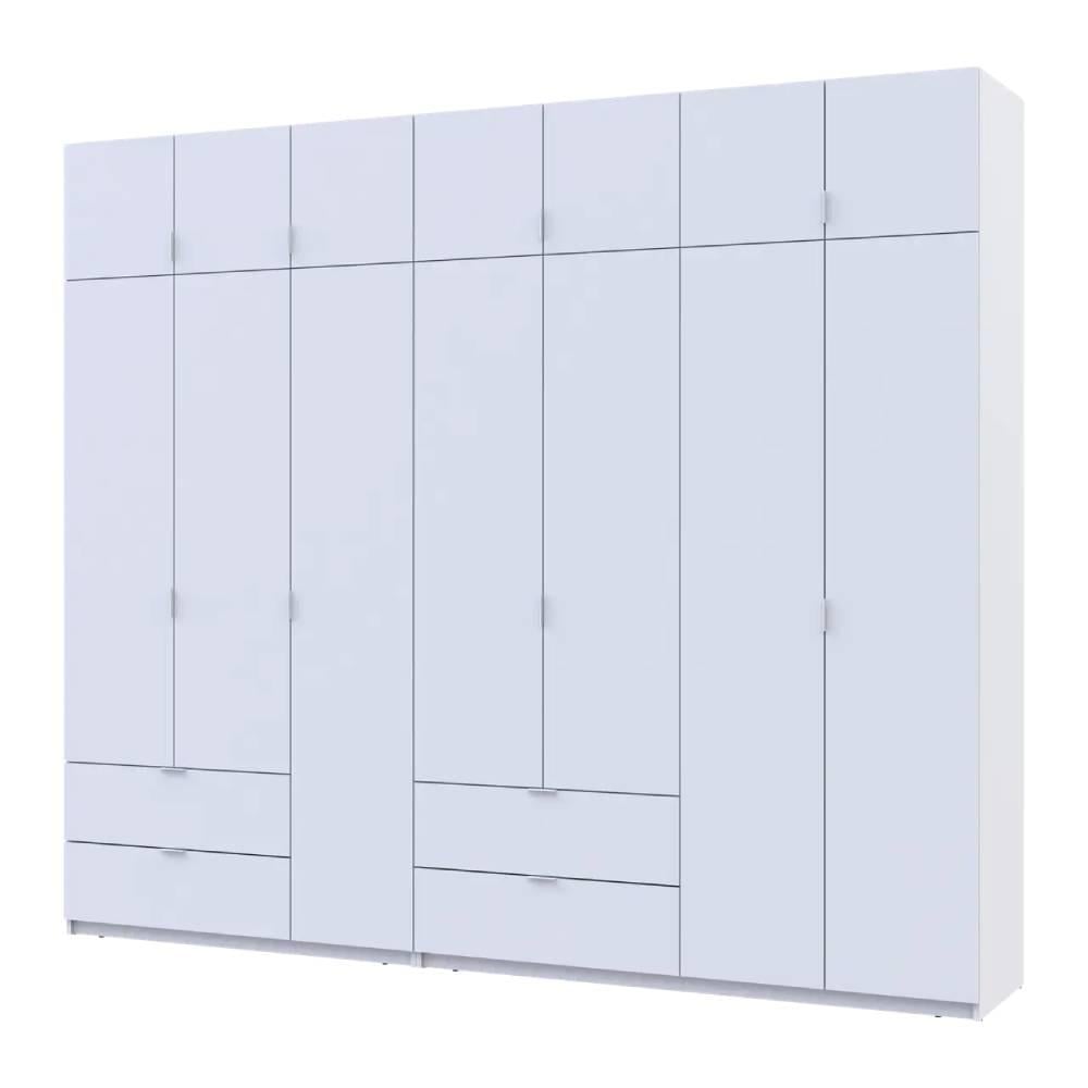 Шкаф для одежды Doros Лукас DRS-011686 3+4 ДСП 280х50х240 см Белый (42005118)