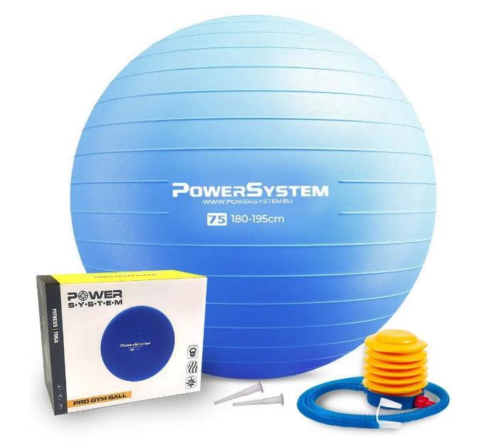 Фітбол для фітнесу Power System PS-4013 PRO Gymball Ø 75 см Blue (PS-4013_75cm_Blue)