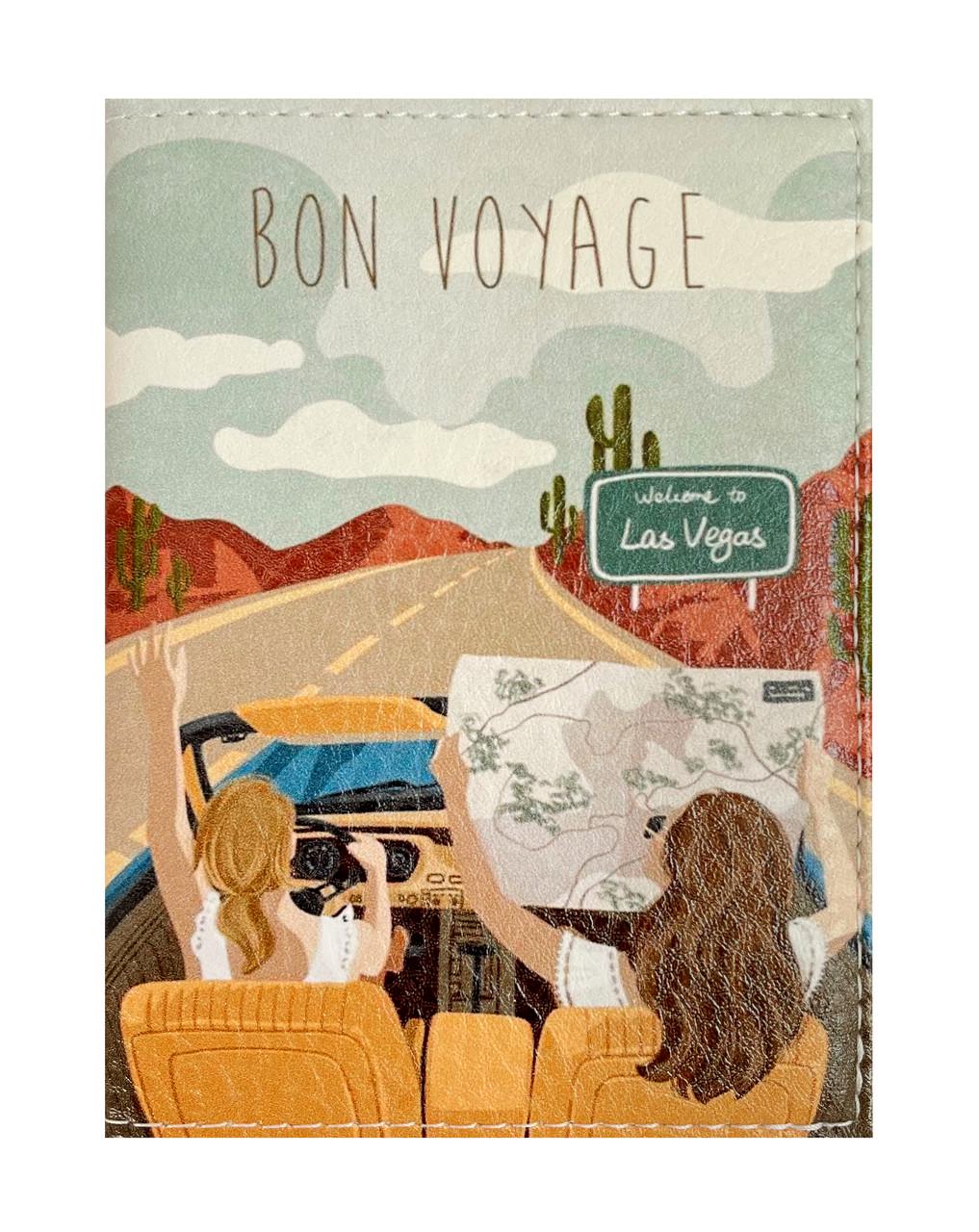 Обложка на загранпаспорт Bon Voyage