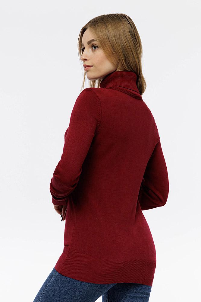 Гольф жіночий ЦБ-00206850 р. 42 Бордовий (SKT000881782) - фото 3 Гольф жіночий ЦБ-00206850 р. 42 Бордовий (SKT000881782) - фото 3