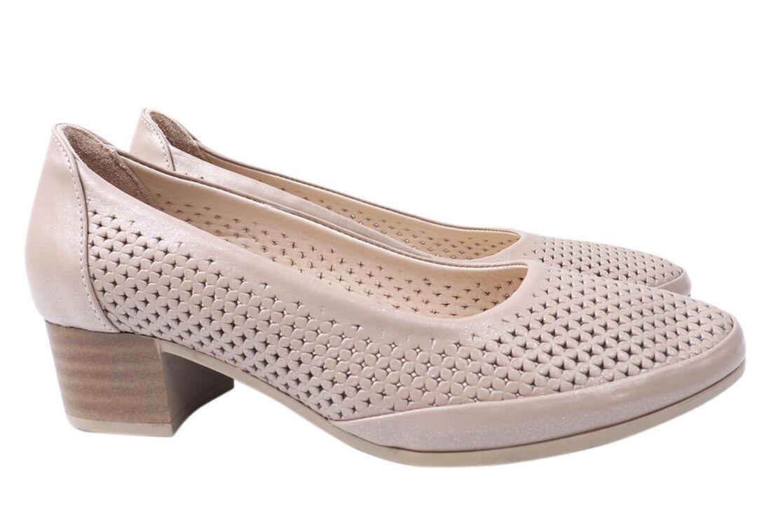 Туфли женские Phany из кожи на низком каблуке р. 42 Бежевый (222-21LTCP) Туфли женские Phany из кожи на низком каблуке р. 42 Бежевый (222-21LTCP)