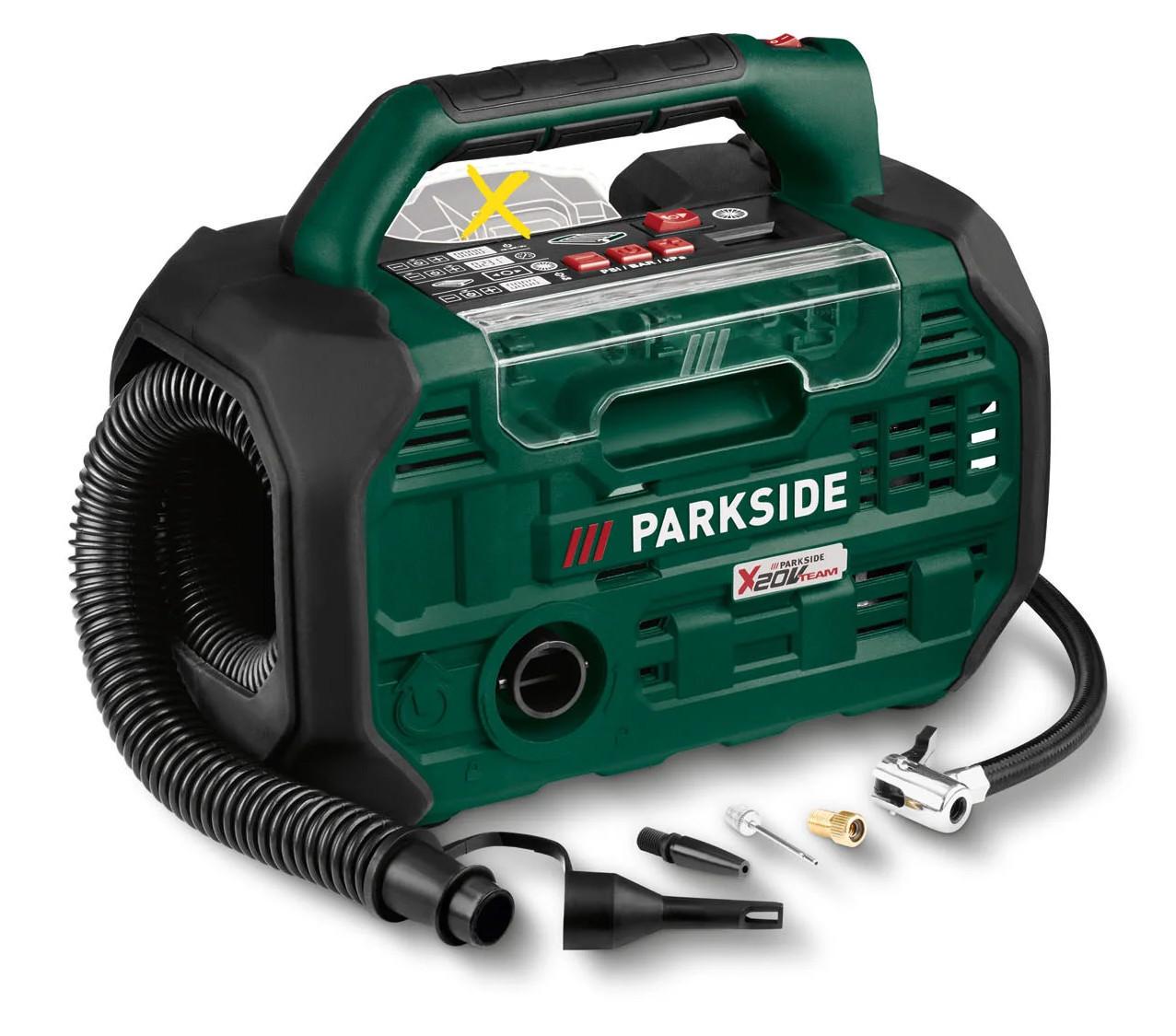 Компрессор аккумуляторный PARKSIDE PKA 20-Li B2 10,3 бар 380 л/мин Компрессор аккумуляторный PARKSIDE PKA 20-Li B2 10,3 бар 380 л/мин