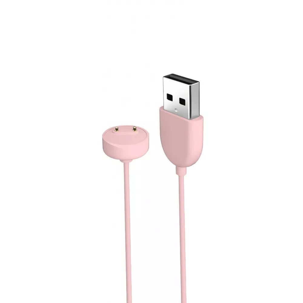 Зарядное устройство для фитнес-браслета Mi Band 5/6/7 Pink (551770)