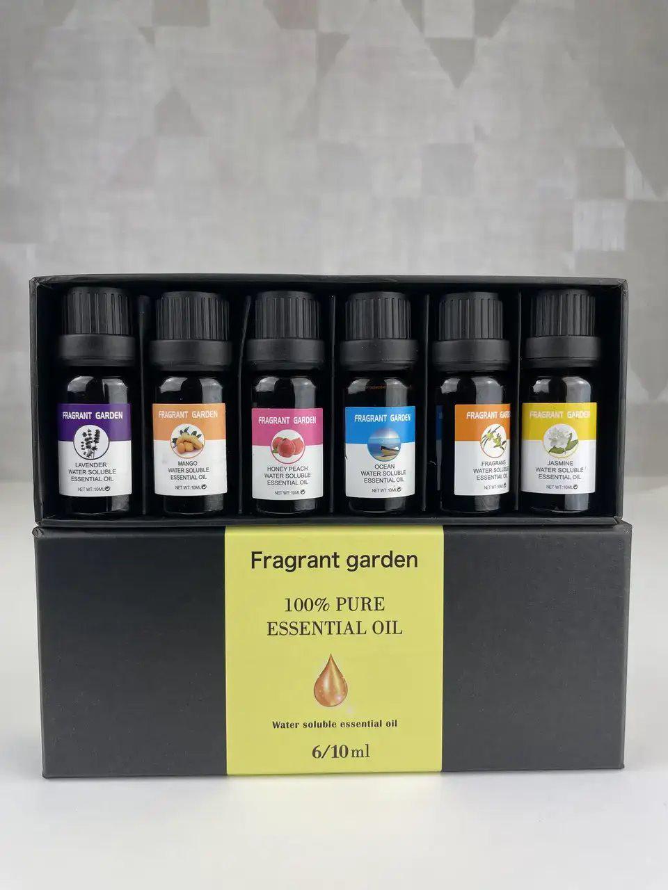 Набор водорастворимых эфирных масел для увлажнителя Fragrant Garden 6 шт. по 10 мл Набор водорастворимых эфирных масел для увлажнителя Fragrant Garden 6 шт. по 10 мл
