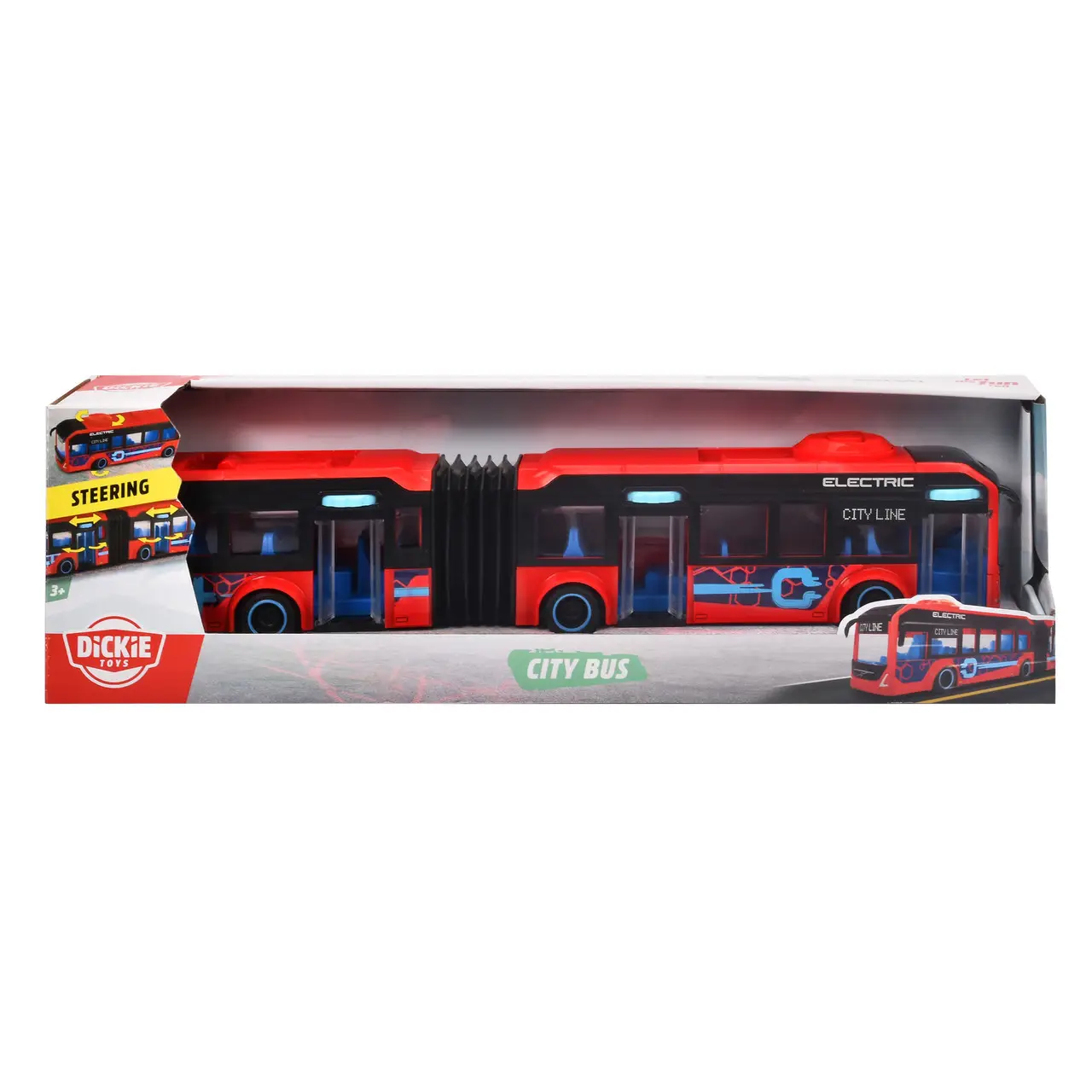 Автобус Dickie Toys Вольво 7900Е 40 см Червоний (3747015) - фото 7