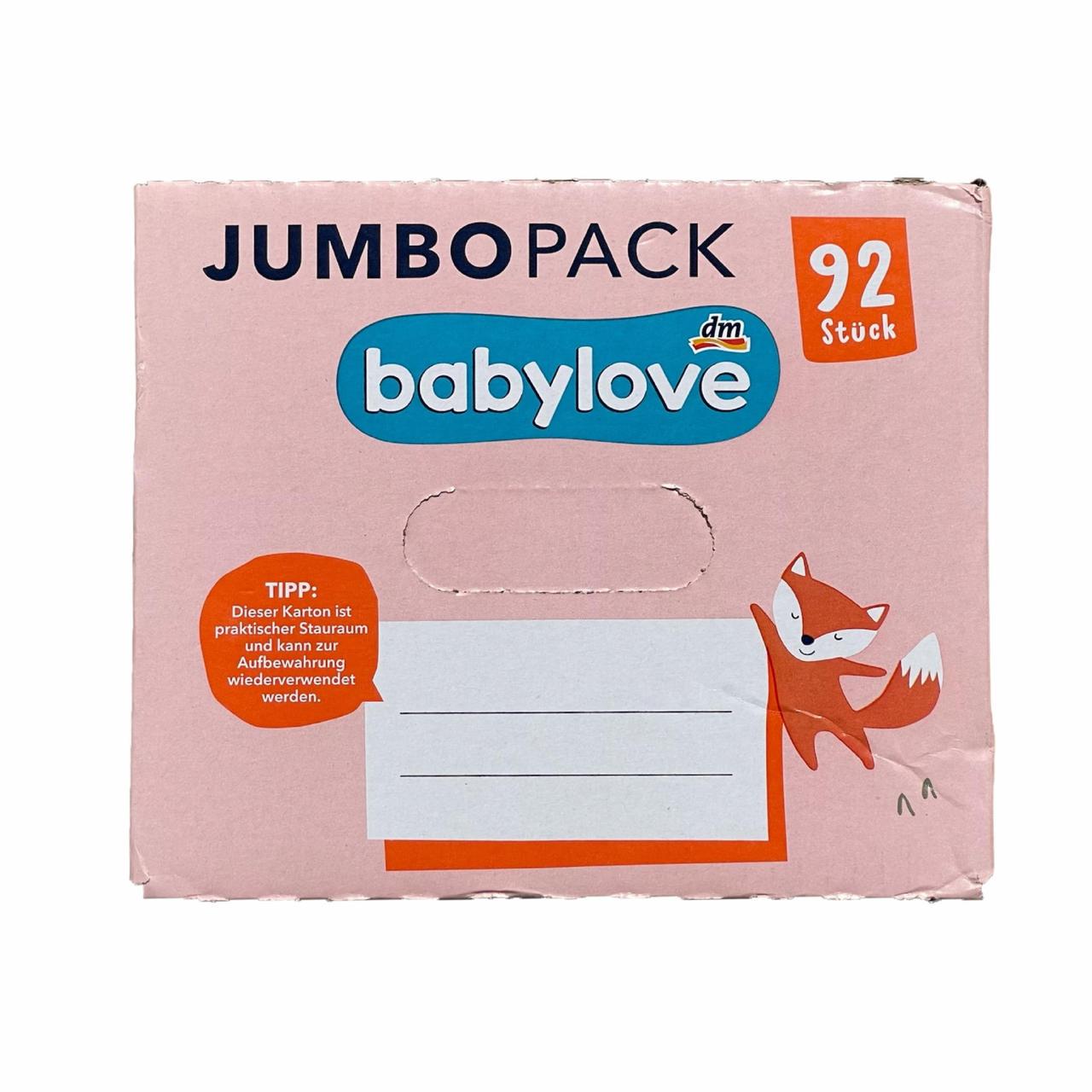 Підгузки дитячі Babylove 3 Jumbo Pack 4-9 кг 92 шт. (2236248378) - фото 3
