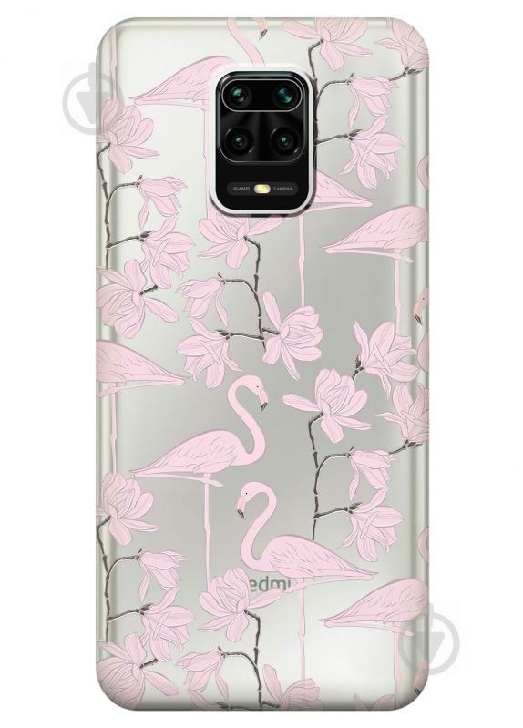 Силиконовый чехол iSwag для Xiaomi Redmi Note 9s Розовые фламинго (KS2564) Силиконовый чехол iSwag для Xiaomi Redmi Note 9s Розовые фламинго (KS2564)