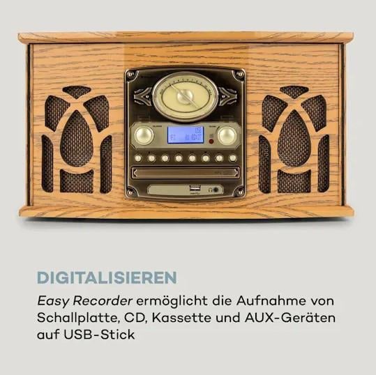 Програвач вінілу Auna NR-620 DAB (10033711) - фото 9 Програвач вінілу Auna NR-620 DAB (10033711) - фото 9