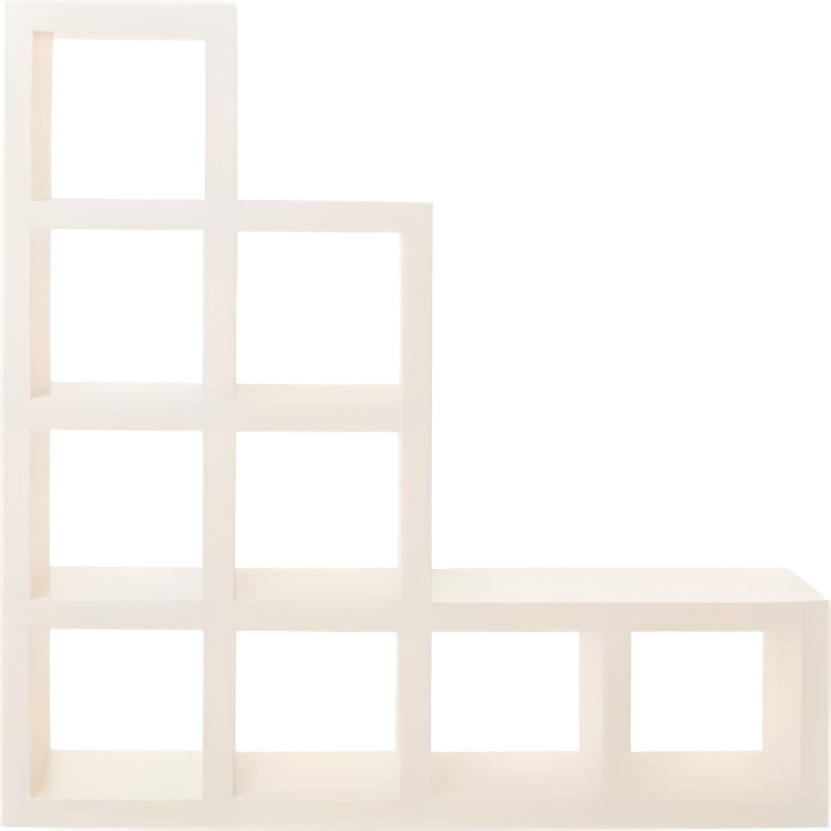 Шафа у дитячу кімнату Inteo Кубус Перегородка 1 1410х1410х290 мм товщина корпусу 50 мм 3Д Вудлайн кремовий