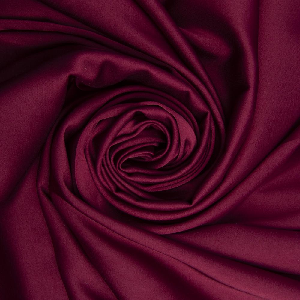 Ткань плательная атлас шелк Vanessa вишня