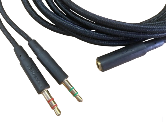 Кабель сплітер гарнітура для навушників HyperX Cloud II/Cloud Mix/Cloud Alpha/Cloud Flight/Core Mix (2703086630) - фото 3 Кабель сплітер гарнітура для навушників HyperX Cloud II/Cloud Mix/Cloud Alpha/Cloud Flight/Core Mix (2703086630) - фото 3