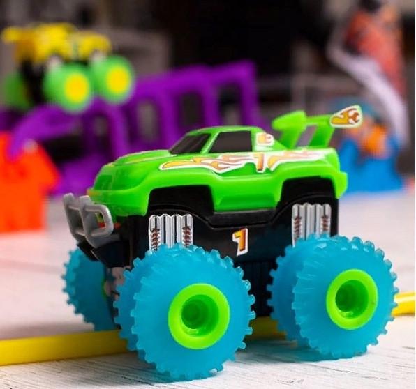 Машинка Trix Trux Monster Truk для канатного детского трека монстр-траки Зеленый - фото 2