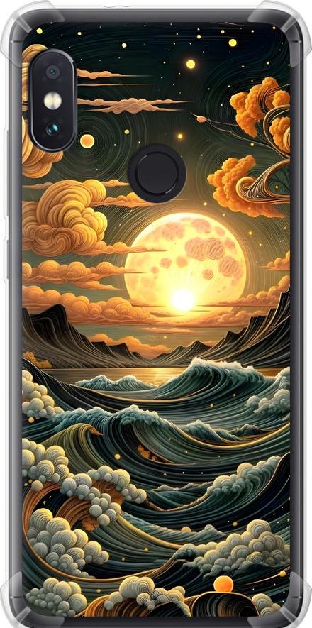 Чехол на Xiaomi Redmi Note 5 Арт волны (6332sp-1516-42517) Чехол на Xiaomi Redmi Note 5 Арт волны (6332sp-1516-42517)
