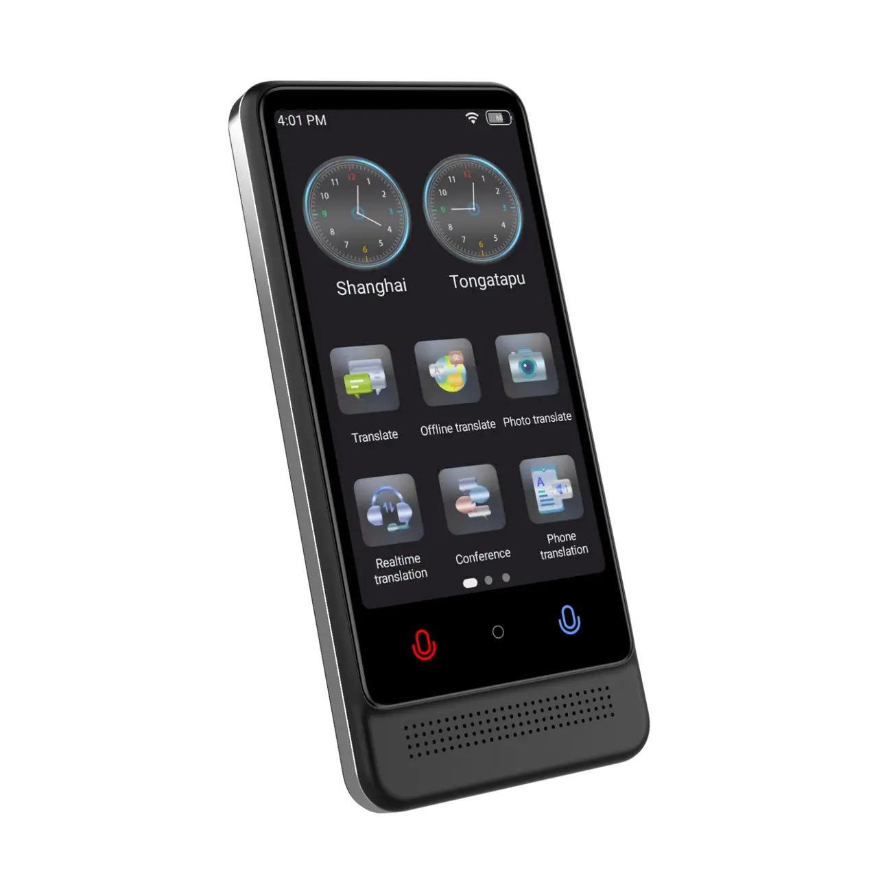 Переводчик портативный электронный с искусственным интеллектом AI Voice/ChatGPT офлайн-перевод 22 языка онлайн-перевод 137 языков