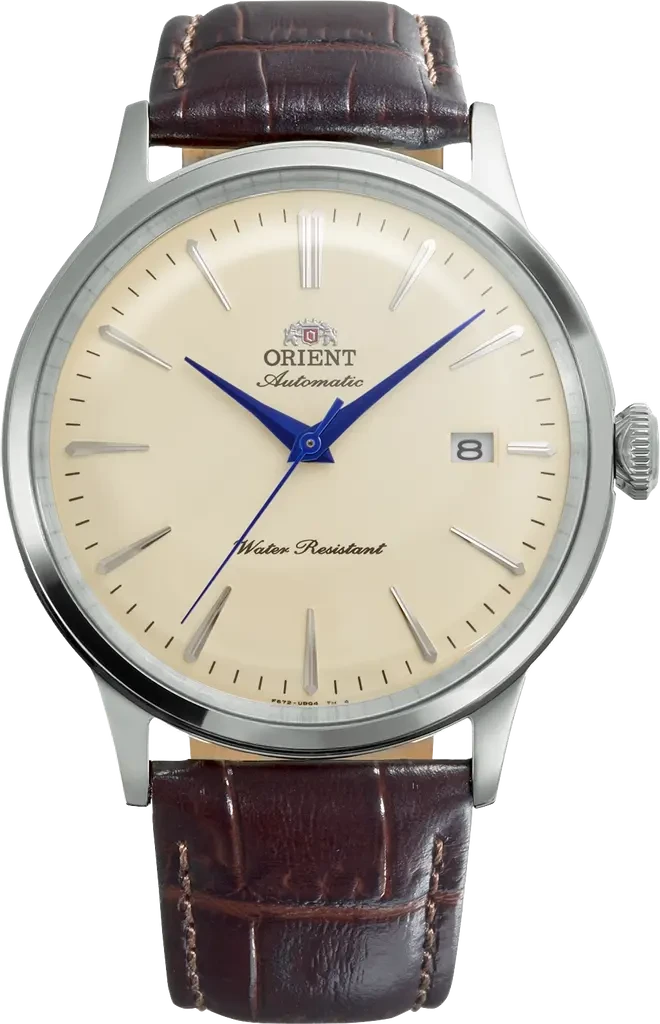 Наручные часы мужские Orient Bambino 40,5 мм RA-AC0033Y30B со стальным корпусом WR 30 м Бежевый (3124584472) Наручные часы мужские Orient Bambino 40,5 мм RA-AC0033Y30B со стальным корпусом WR 30 м Бежевый (3124584472)