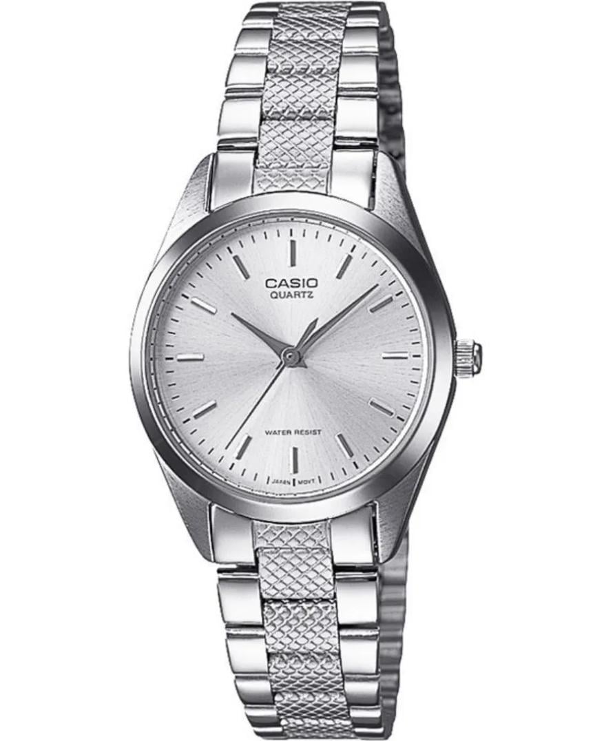 Наручные часы женские Casio LTP-1274D-7A d 25 мм Серебряный/Серый циферблат