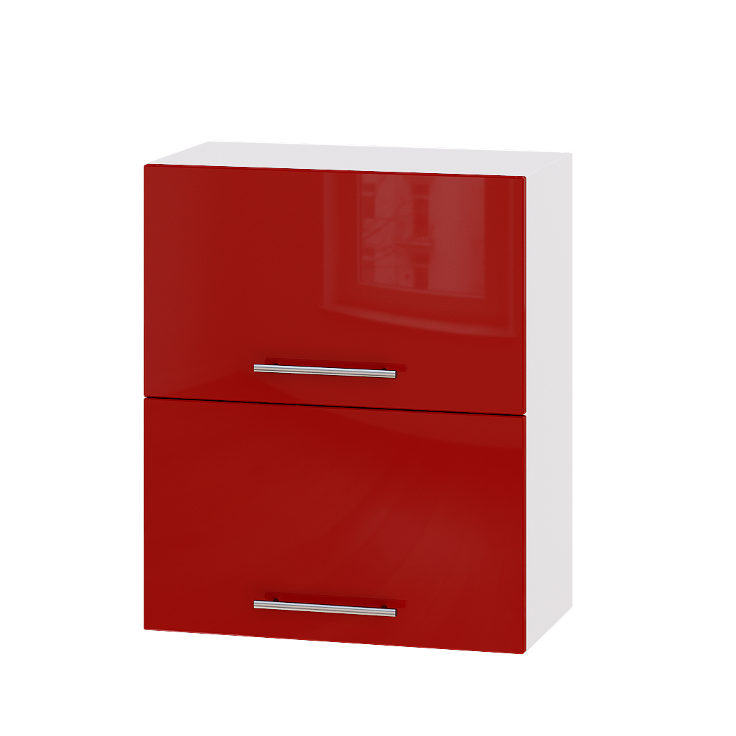 Шкаф верхний Эверест Модерн модуль Верх В14-600 60х30х72 см Красный глянец/Белый (02530)
