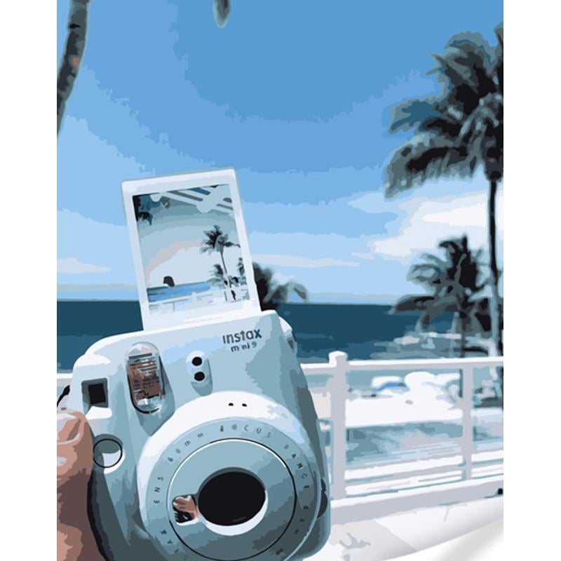 Картина за номерами Strateg Преміум Спогади про океан 40х50 см (GS867)