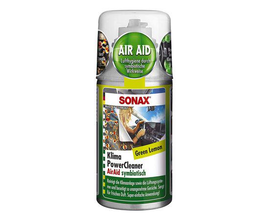 Очиститель кондиционера антибактериальный 100 мл Sonax KlimaPowerCleaner AirAid green lemon