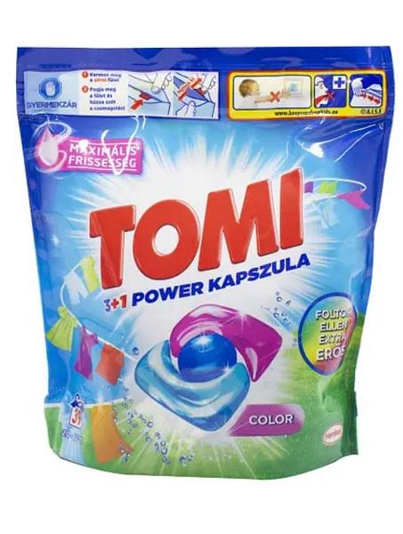 Гель-капсулы для стирки Tomi Power Capsule 3в1 для цветных вещей 39 шт. (10016603)