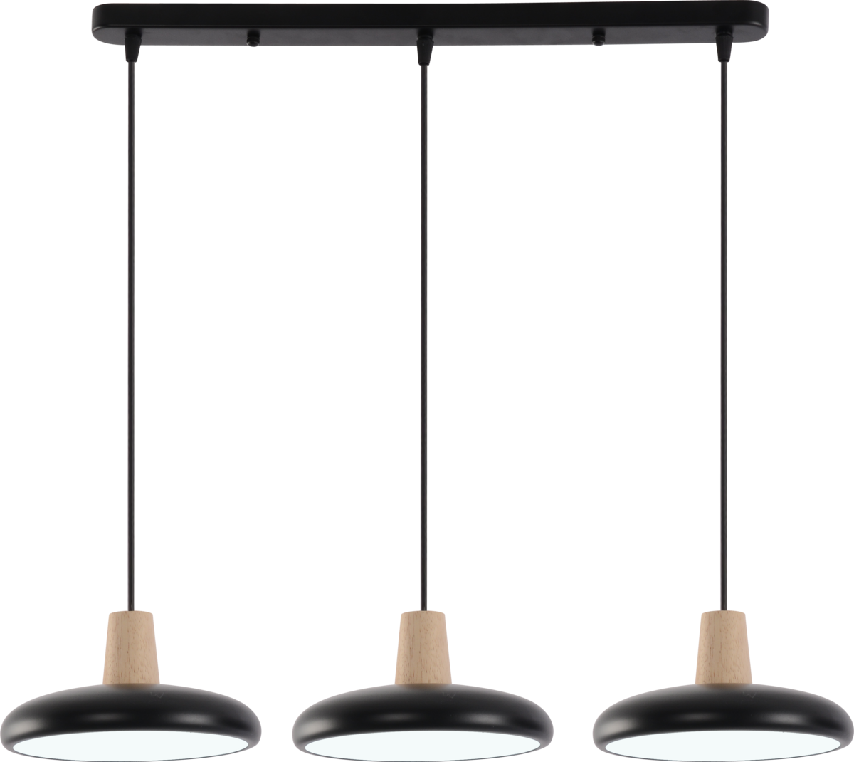 Люстра Valeso XI33423 LED 72W Черный/Дерево